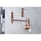 Kingston Brass KS310BPLAC Bel Air Wall Mount Pot Filler Kitchen Faucet, Antique Copper KS310BPLAC - alternate 3